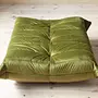 Togo Ottoman Velvet Olive Green 6