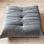 Togo Ottoman Velvet Silver Grey 3