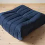 Togo Pouf Tessuto Blu Marino 3