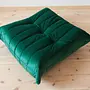 Togo Ottoman Emerald Green Velvet 1