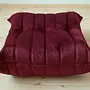 Togo Ottoman Velvet Burgundy 2