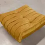 Togo Ottoman Mustard Yellow Velvet 1