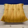Togo Ottoman Mustard Yellow Velvet 2