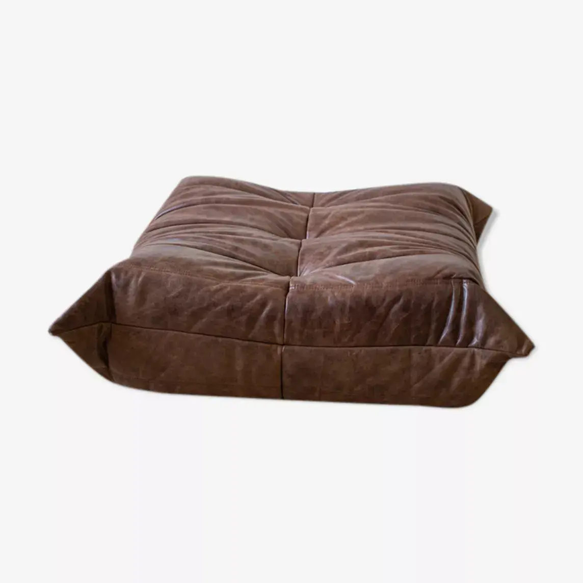 Togo Ottoman Leder Braun 0