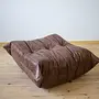 Togo Ottoman Leder Braun 1