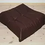 Togo Ottoman Madras Leather Brown 2