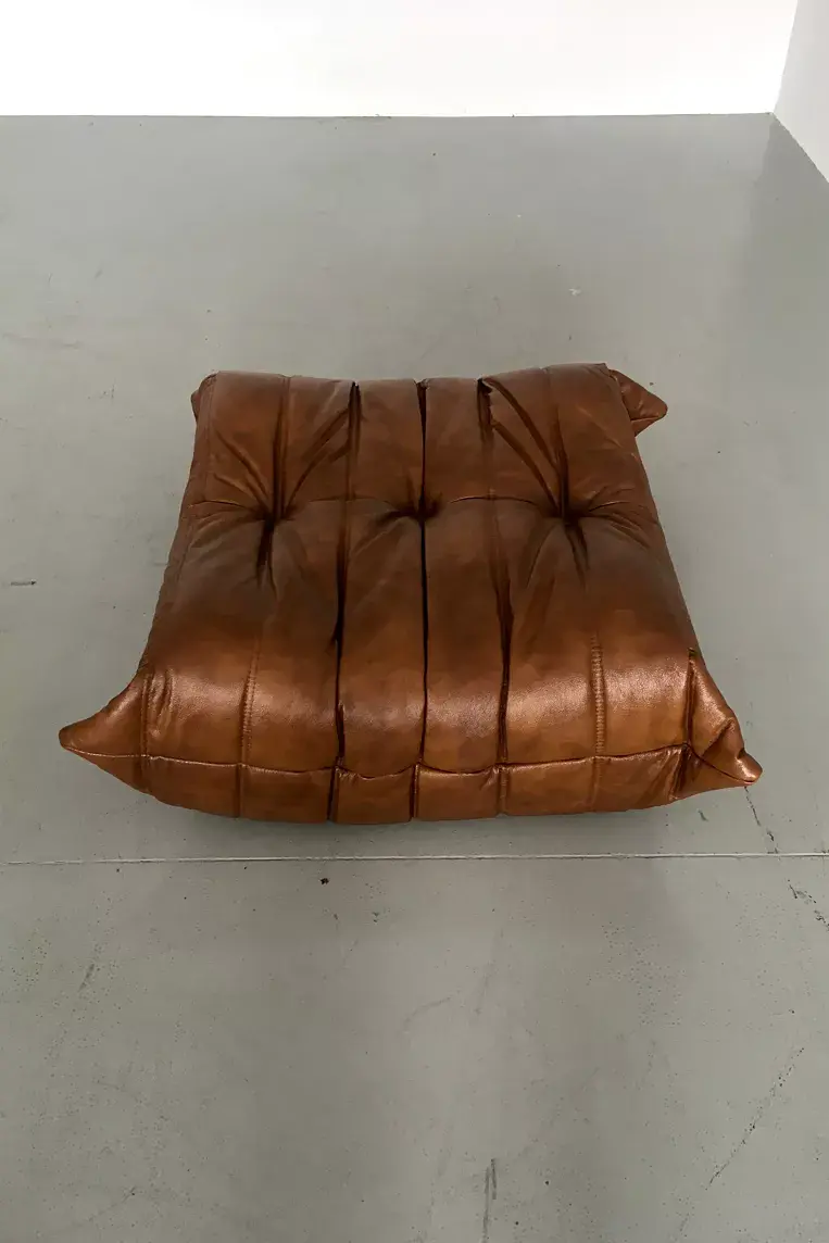 Togo Ottoman Leder Braun 1