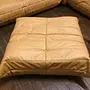 Togo Ottoman Pull-Up Leather Camel Brown 1