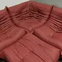 Togo Ottoman Leder Rot 1