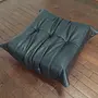 Togo Ottoman Leder Schwarz 1