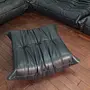 Togo Ottoman Leder Schwarz 2