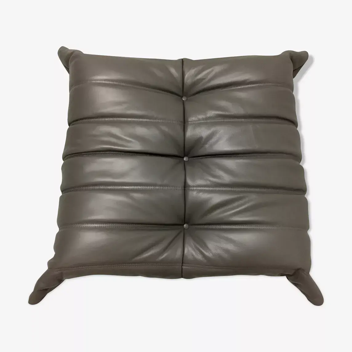 Togo Ottoman Leder Grau 0