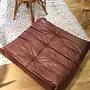 Togo Ottoman Leder Braun 1