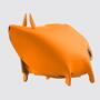 Piggy bank made of 100% recycled leather from Spain Orange 0