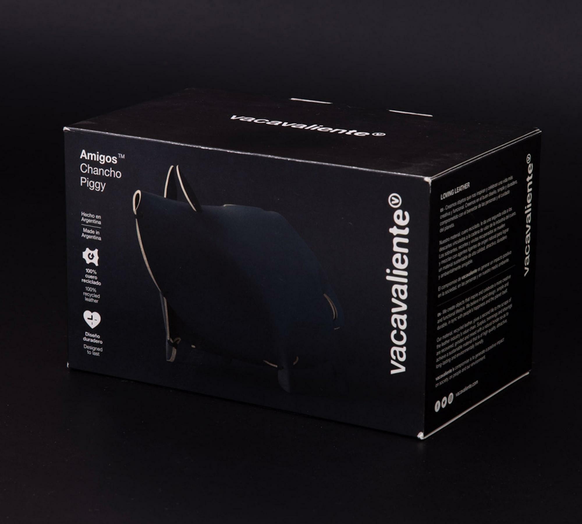 Sparschwein aus 100% Recyceltem Leder aus Spanien Braun 6