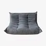 Togo Sofa 2-seater fabric Grey 0