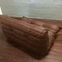 Togo Sofa 2-Sitzer Leder Braun 2
