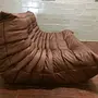 Togo Sofa 2-Sitzer Leder Braun 3