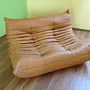 Togo Sofa 2-Sitzer Leder Beige 1
