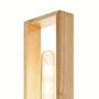 Wall lamp made of steel and glazed wood composite 1
