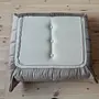 Togo armchair and ottoman set velvet silver grey 8