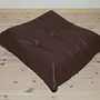 Togo armchair and ottoman set Madras leather brown 7