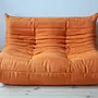 Togo Lounge Set Textile 2-pc. Orange 1