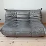 Togo Lounge Set 2-pc. Velvet Silver-Grey 1
