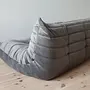 Togo Lounge Set 2-pc. Velvet Silver-Grey 3