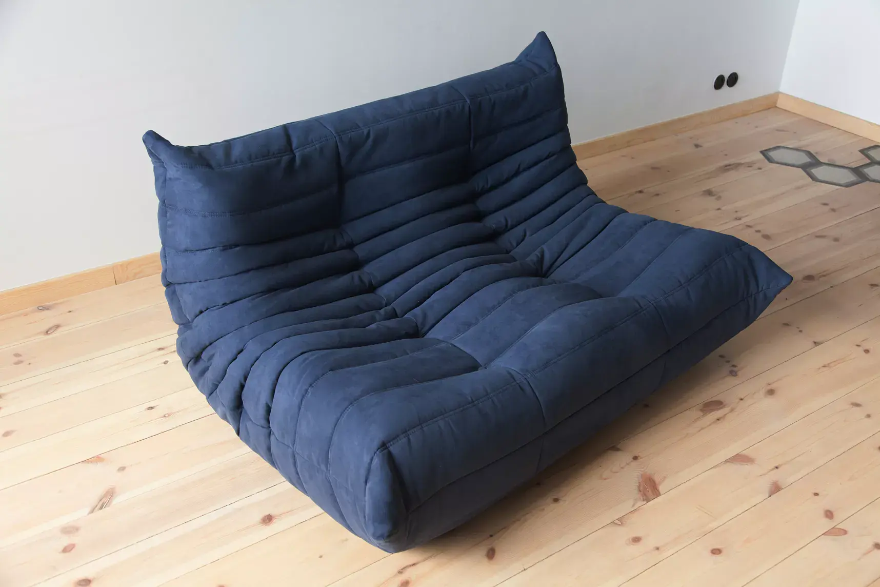 Togo Lounge Set 2-piece. Textile Navy Blue 3