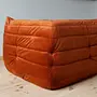Togo Lounge Set 2-pc. Velvet Amber-Orange 3
