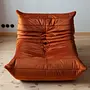 Togo Lounge Set 2-pc. Velvet Amber-Orange 5