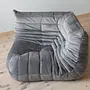 Togo Lounge Set 2-pc. Velvet Silver Gray 2