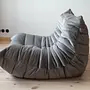 Togo Lounge Set 2-pc. Velvet Silver Gray 6