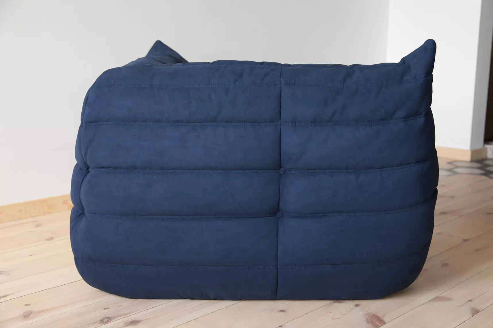 Togo Lounge Set 2-pc. Textile Navy Blue 2