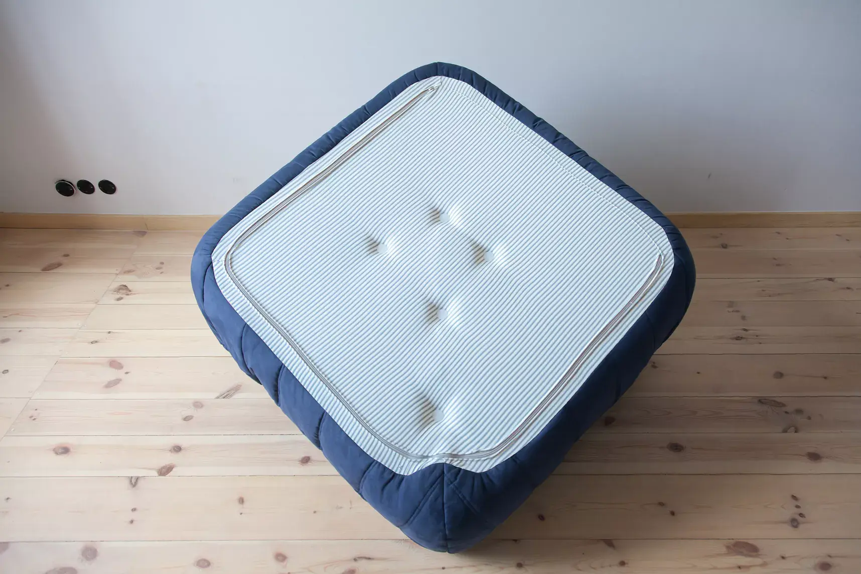 Togo Set Lounge 2 pz. Tessuto Blu Marino 3