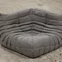 Togo Lounge Set 2-tlg. Webstoff Warmgrau 1