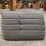 Togo Lounge Set 2 pezzi tessuto grigio caldo 3
