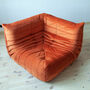 Togo Lounge Set 2-tlg. Textil Orange 1