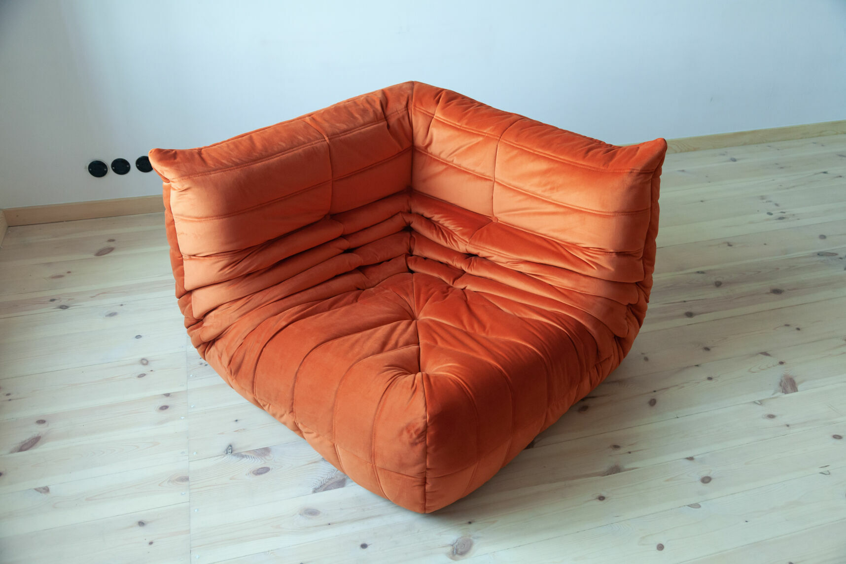 Togo Lounge Set 2-tlg. Textil Orange 1