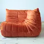 Togo Lounge Set 2-tlg. Textil Orange 2