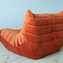 Togo Lounge Set 2-tlg. Textil Orange 7