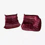 Togo Lounge Set 2-piece. Velvet Burgundy 0