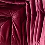 Togo Lounge Set 2 pezzi Velluto Rosso Borgogna 8