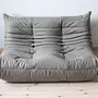 Togo Lounge Set 2-pc. Madras Leather Ash Grey 1