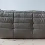 Togo Lounge Set 2-pc. Madras Leather Ash Grey 4