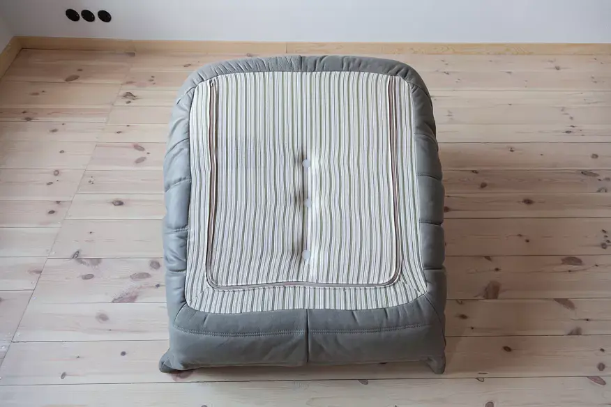 Togo Lounge Set 2-pc. Madras Leather Ash Grey 7