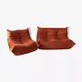 Togo Lounge Set 2-tlg. Samt Orange 0