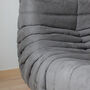 Togo Lounge Set 2-pc. Textile Grey 7