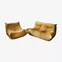 Togo Lounge Set 2-piece Velvet Golden Yellow 0